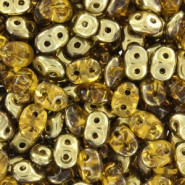 SuperDuo Beads 2.5x5mm Amber - Topaz